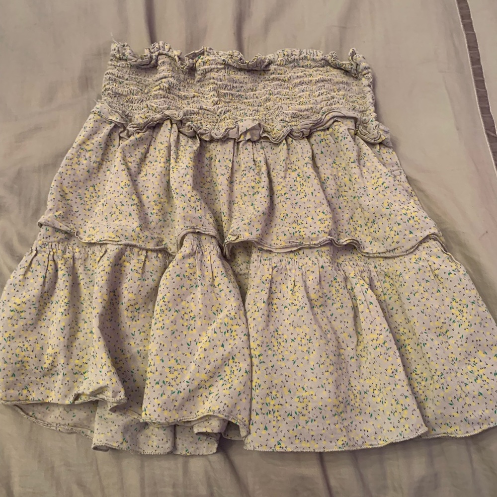 KOCH skirt size s patterned with yellow and green dots
